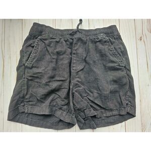 Minimalist Abercrombie Kids Black Linen Blend Shorts Size 13/14